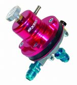 Sytec 1:1 Adjustable Motorsport Fuel Regulator (Jic6-Jic6) Red