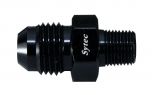 Sytec Alloy Fuel Union 1/8th Nptf to Jic6 (Black)