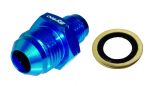 Sytec Alloy Straight Fuel Union Male/Male (Blue) 14x1.5 - Jic8