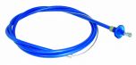 BLUE THROTTLE CABLE 4ft (1.3 Mtr) with nylon inner liner