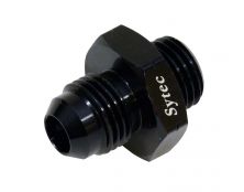 Sytec Alloy Straight Fuel Union Male/Male (Black) 14x1.5  - Jic6  (AN6)