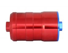 BULLET FUEL FILTER 1/4NPT Female (Red) with mounting clips