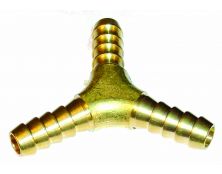 Brass 'Y' Piece for 8mm (5/16") ID Fuel Hose