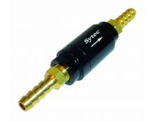 Sytec One Way Valve with 6mm push on tails (Black)