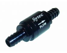 Fuel One Way Valve with 8mm push on tails (Black) Sytec