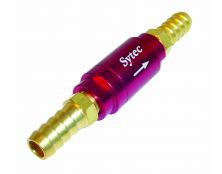 Sytec One Way Valve with 10mm push on tails (Red)