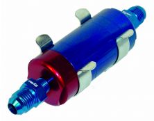 Small Bullet Fuel Filter with jic6 Unions (Blue)